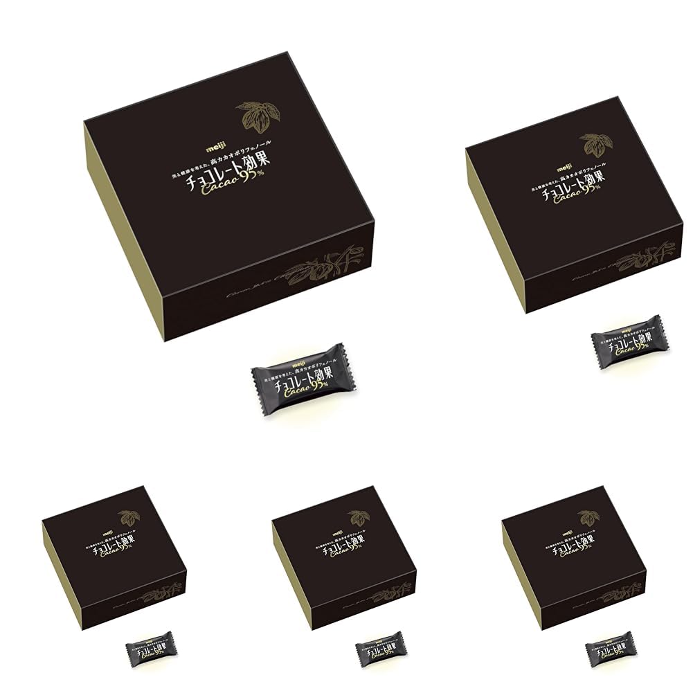 Amazon | チョコレート効果 明治 カカオ95%大容量ボックス 800g (× 5